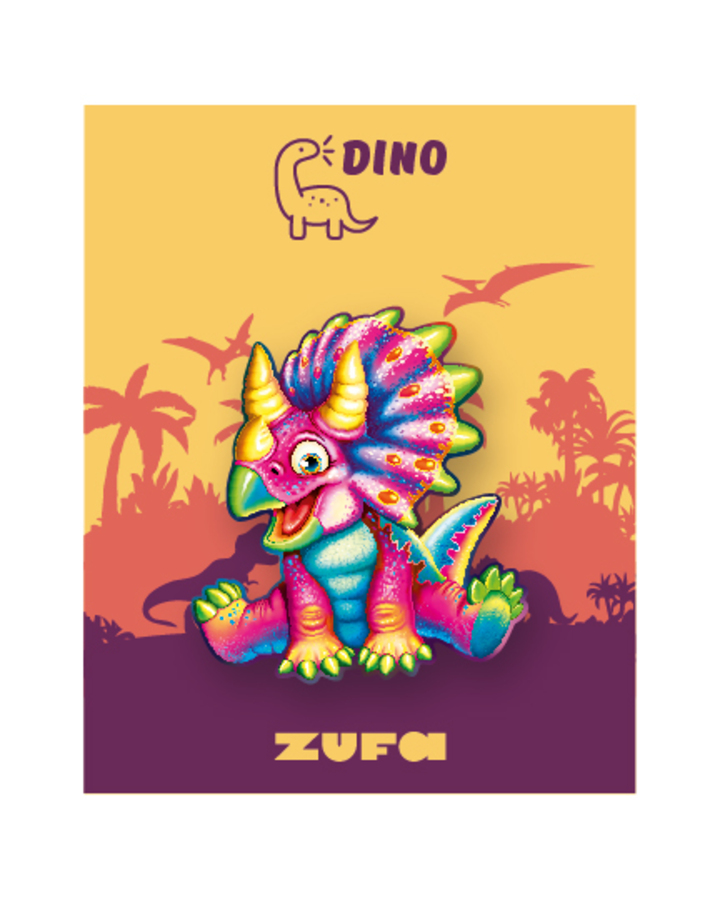 Значок деревянный Трицератопс 30033 70₽